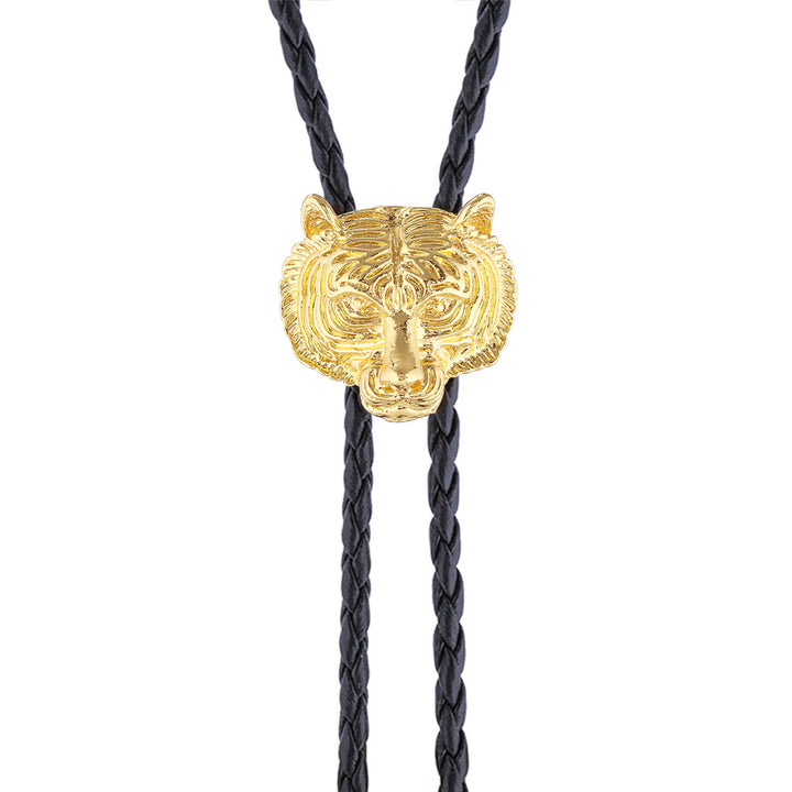 Bolotie aus Metall im Western-Retro-Stil mit Tigerkopf - image 8