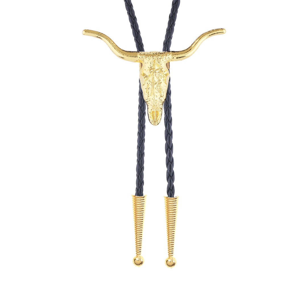 Retro Longhorn Bull Skull Bolotie - image 3