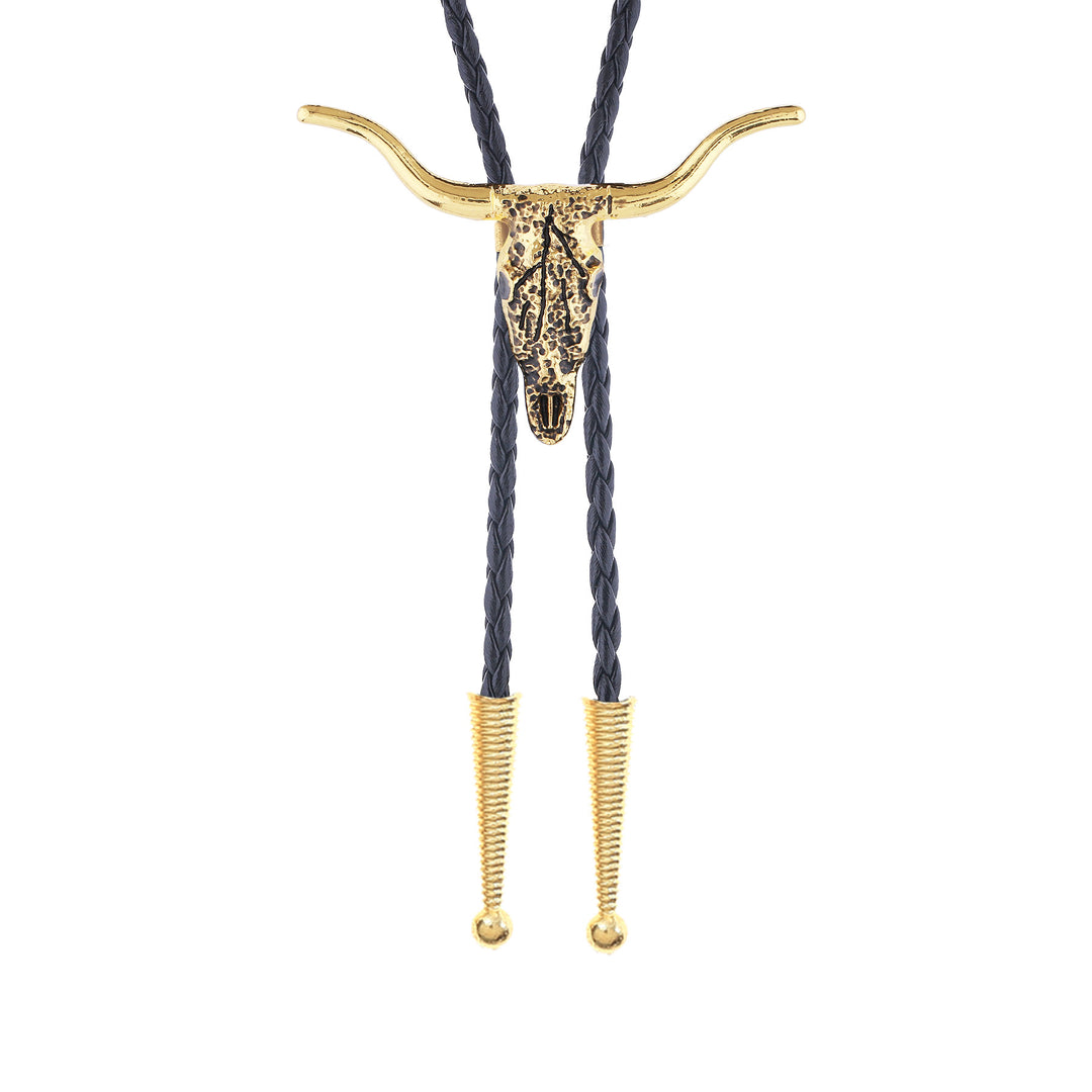 Retro Longhorn Bull Skull Bolotie - image 8