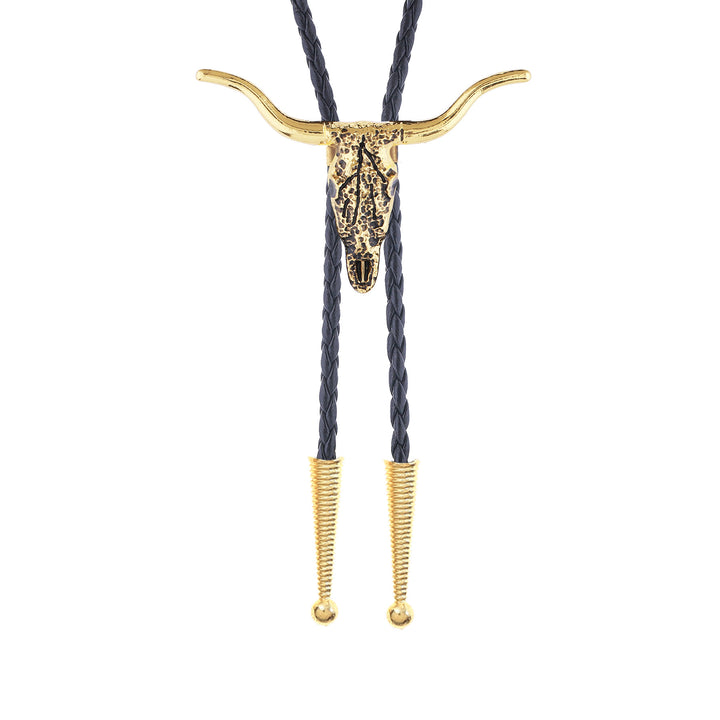Retro Longhorn Bull Skull Bolotie - image 8