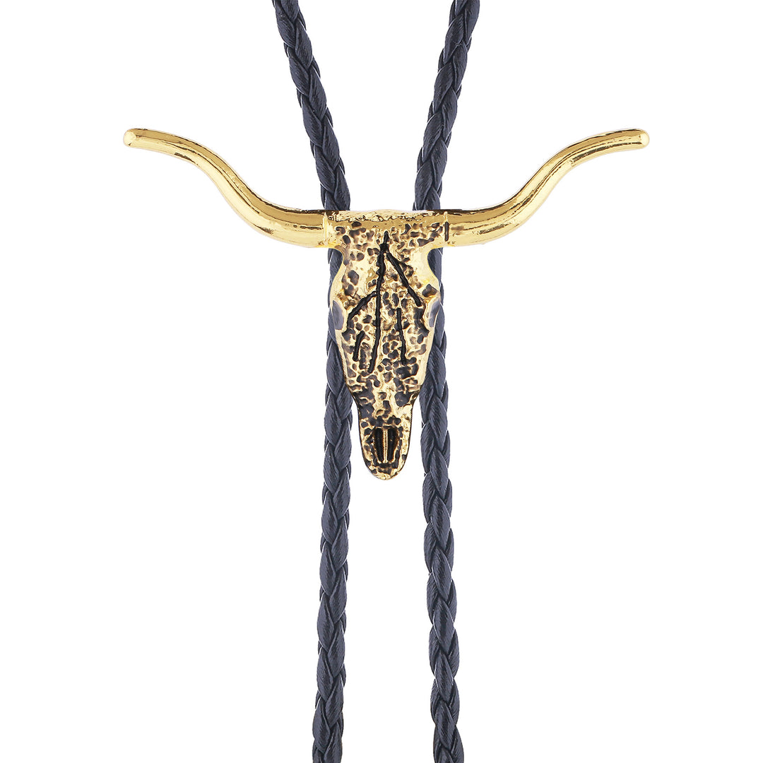 Retro Longhorn Bull Skull Bolotie - image 9
