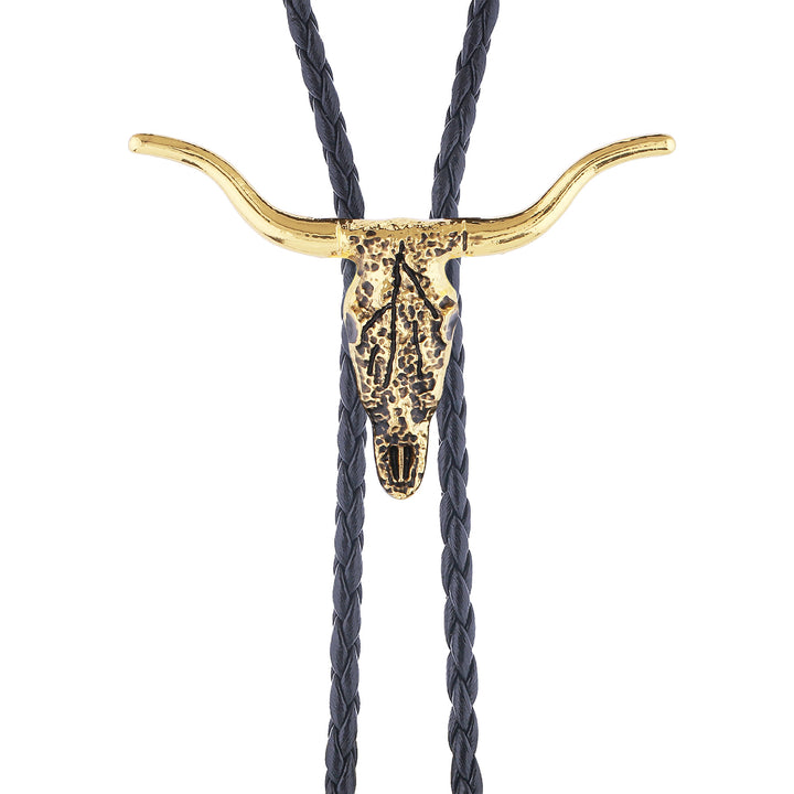Retro Longhorn Bull Skull Bolotie - image 9