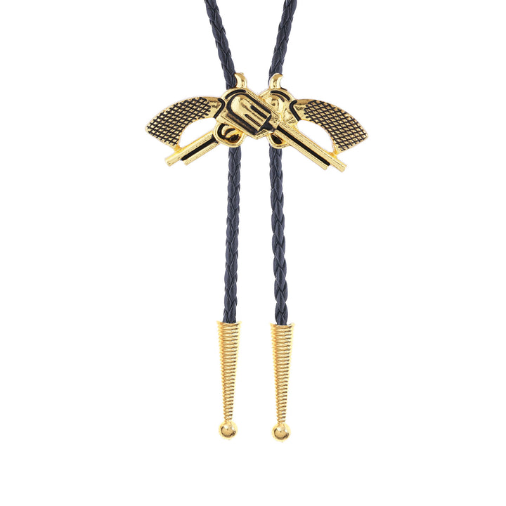Western-Retro-Bolo-Krawatte mit gekreuzter Pistole - image 4