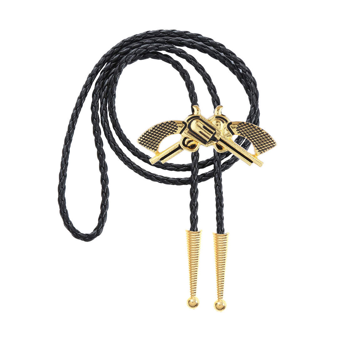 Western-Retro-Bolo-Krawatte mit gekreuzter Pistole - image 5