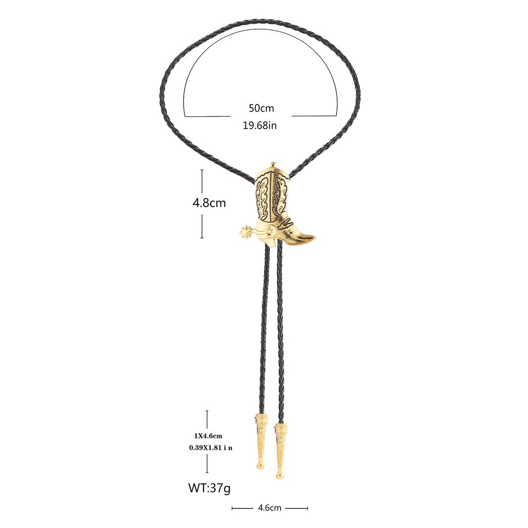 Western Vintage Cowboy Stiefel Bolo Krawatte - image 6