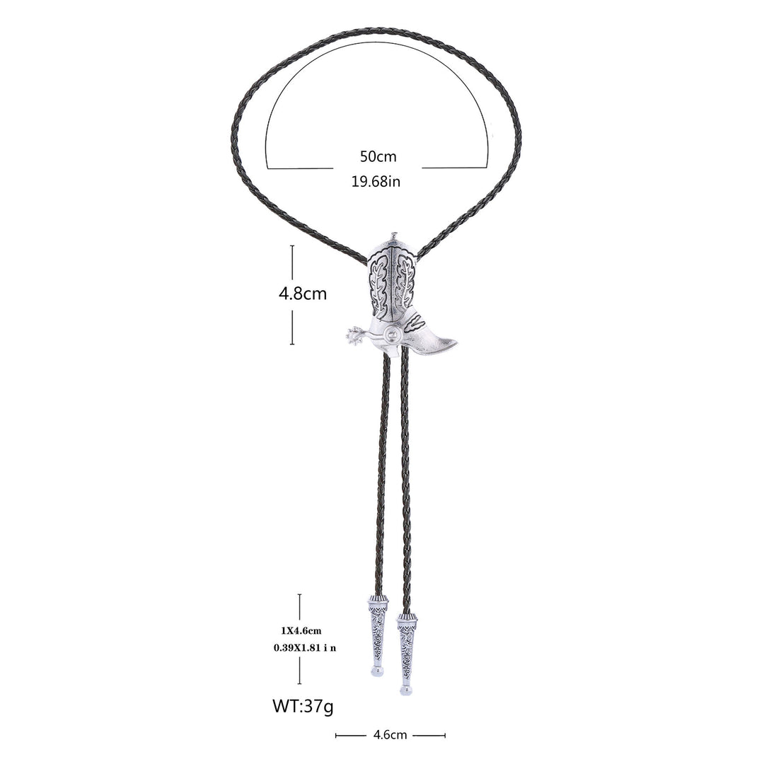 Western Vintage Cowboy Stiefel Bolo Krawatte - image 11