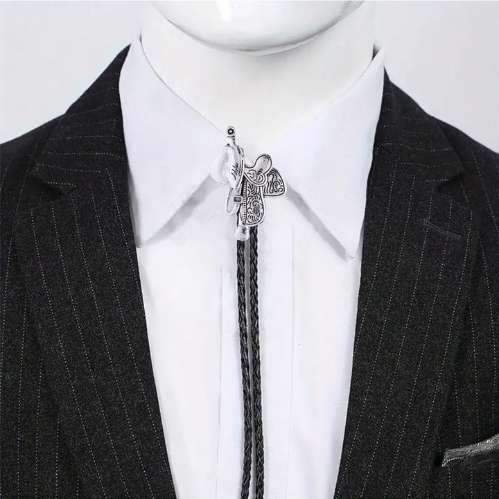 Vintage Pferdesattel Bolo Krawatte  - image 3