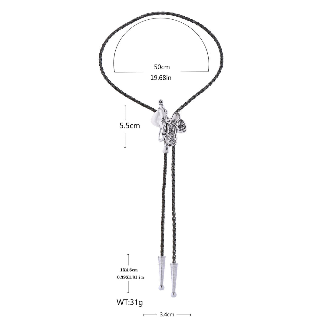 Vintage Pferdesattel Bolo Krawatte  - image 7