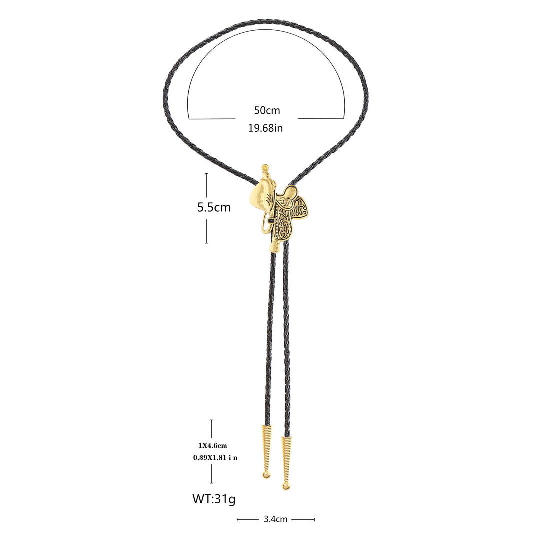 Vintage Pferdesattel Bolo Krawatte  - image 12