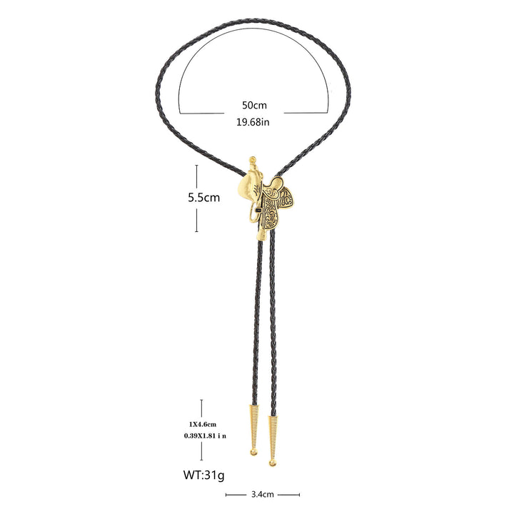 Vintage Pferdesattel Bolo Krawatte  - image 12