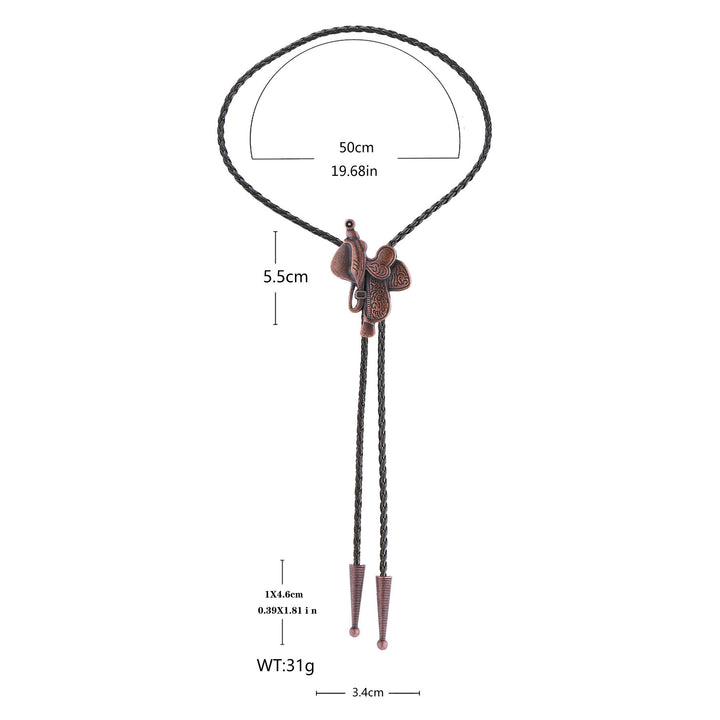 Vintage Pferdesattel Bolo Krawatte  - image 17