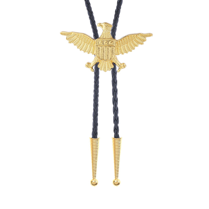 Bolo-Krawatte mit patriotischem Adler-Stern-Schild-Motiv im Western-Stil - image 15