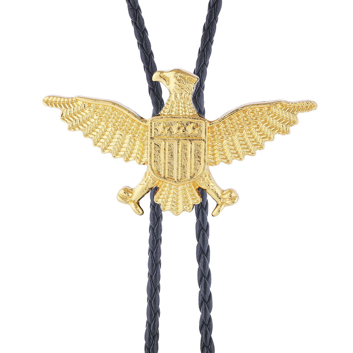 Bolo-Krawatte mit patriotischem Adler-Stern-Schild-Motiv im Western-Stil - image 14