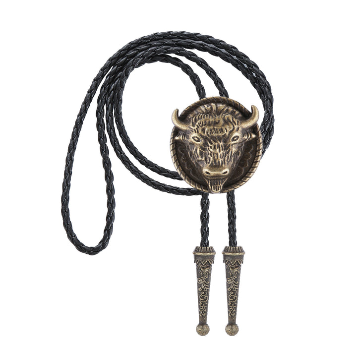 Buffalo Head Medaillon Old West Bolo Krawatte - image 4