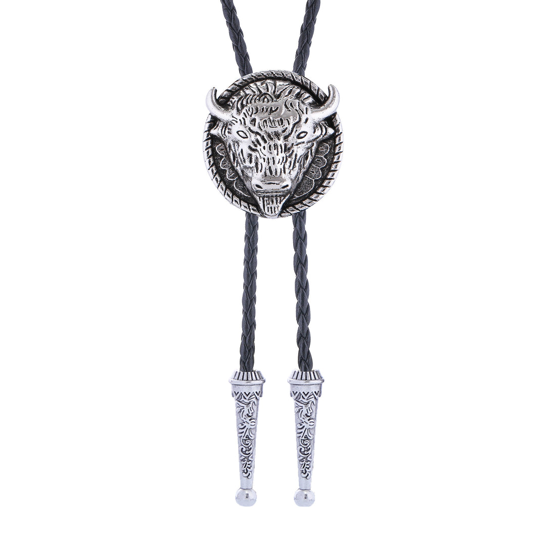 Buffalo Head Medaillon Old West Bolo Krawatte - image 7