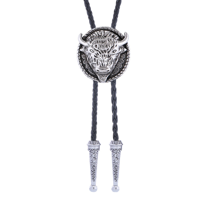 Buffalo Head Medaillon Old West Bolo Krawatte - image 7