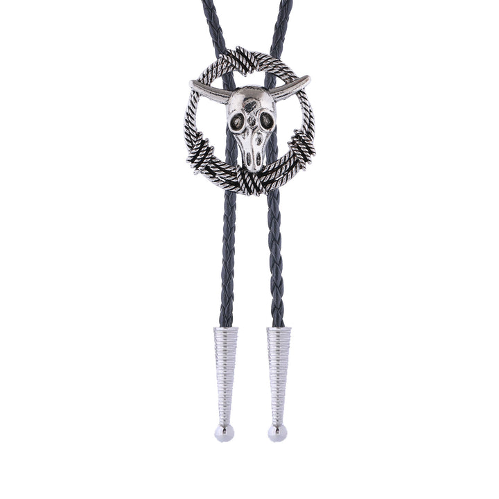 Bolo-Krawatte mit Stierschädel-Motiv - image 3
