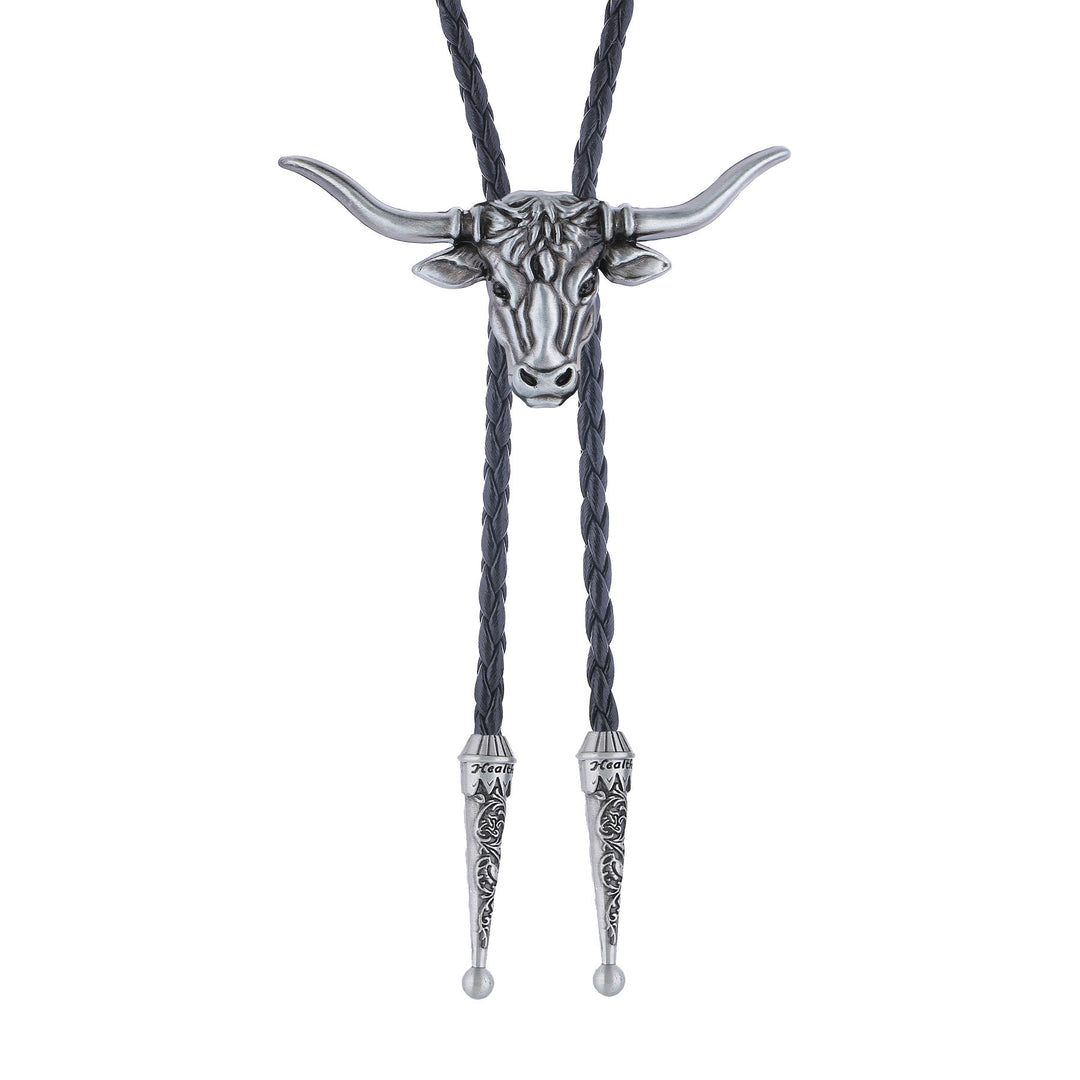 Bolo-Krawatte mit dem Spirit-Motiv des Western Longhorn Bulls - image 2