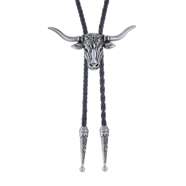 Bolo-Krawatte mit dem Spirit-Motiv des Western Longhorn Bulls - image 2