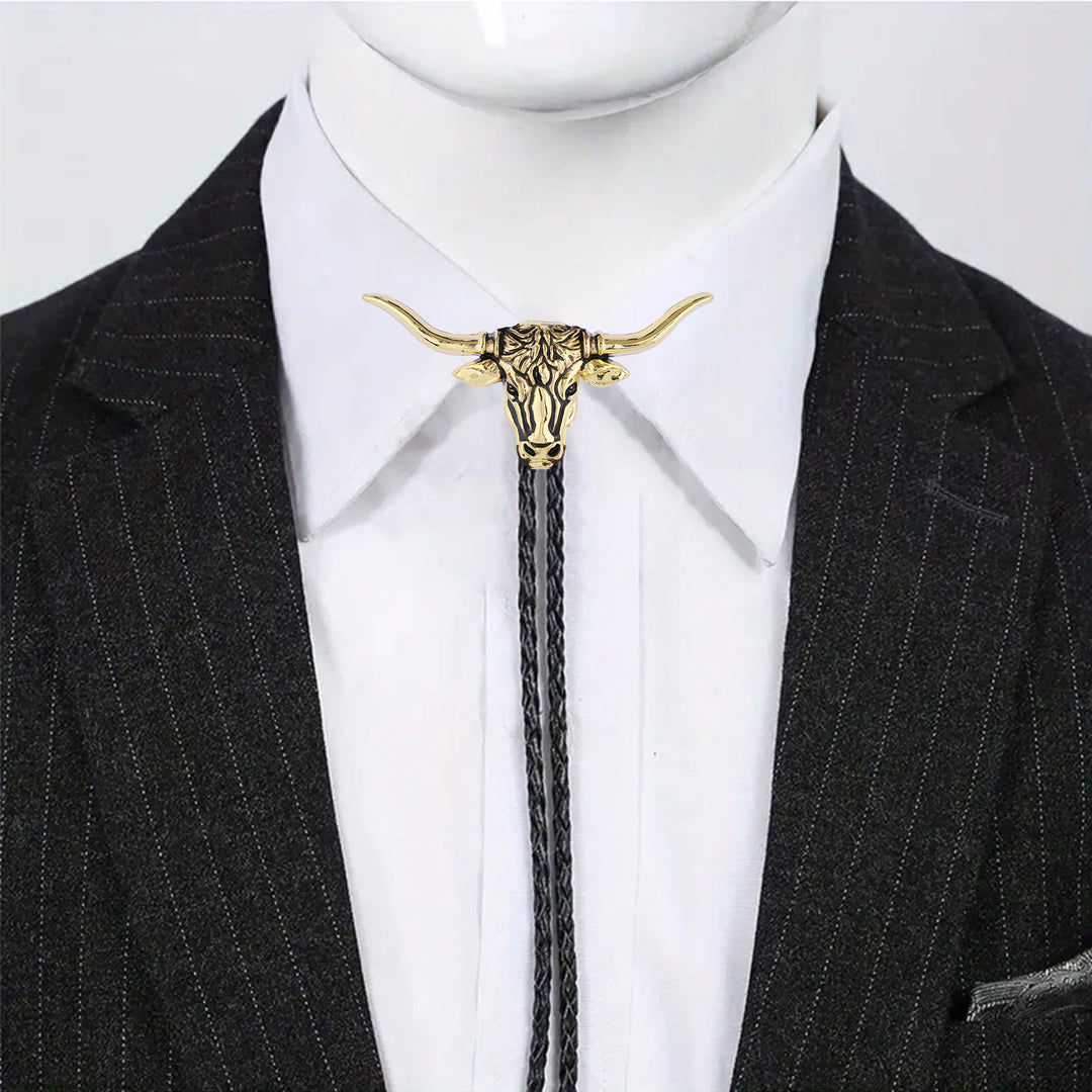 Bolo-Krawatte mit dem Spirit-Motiv des Western Longhorn Bulls - image 9