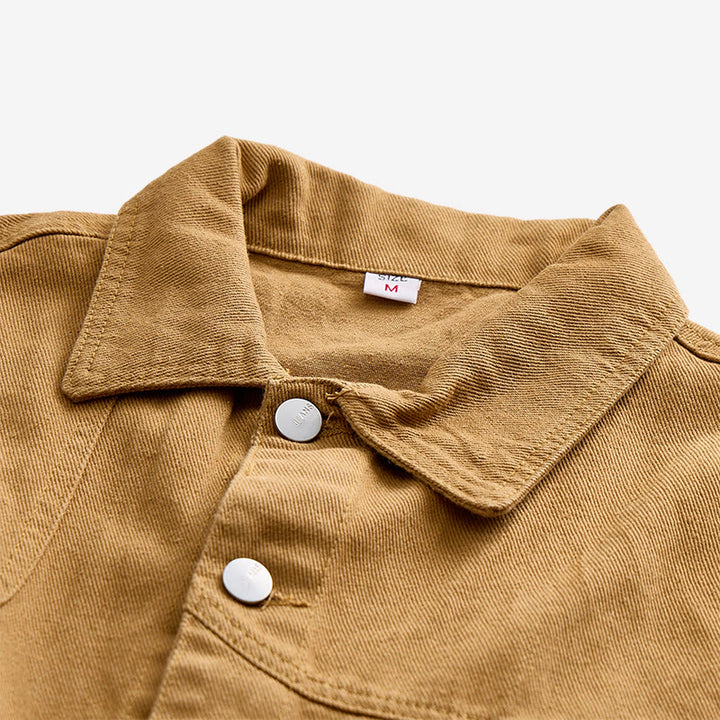 Herren-Jeansweste im amerikanischen Vintage-Stil, lässig, gewaschen, mit zwei Taschen - image 4