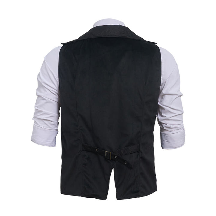 Herren-Anzugweste im britischen Western-Stil für festliche Anlässe - image 9