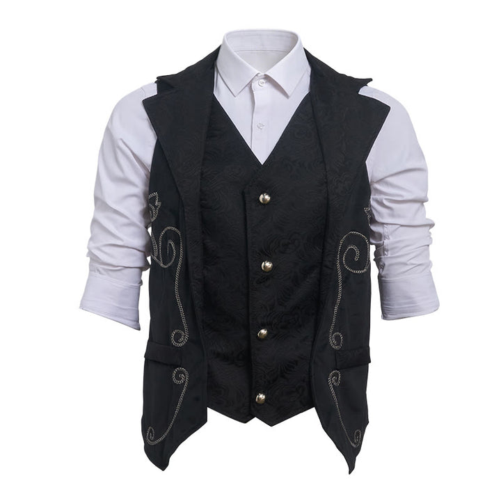 Herren-Anzugweste im britischen Western-Stil für festliche Anlässe - image 8