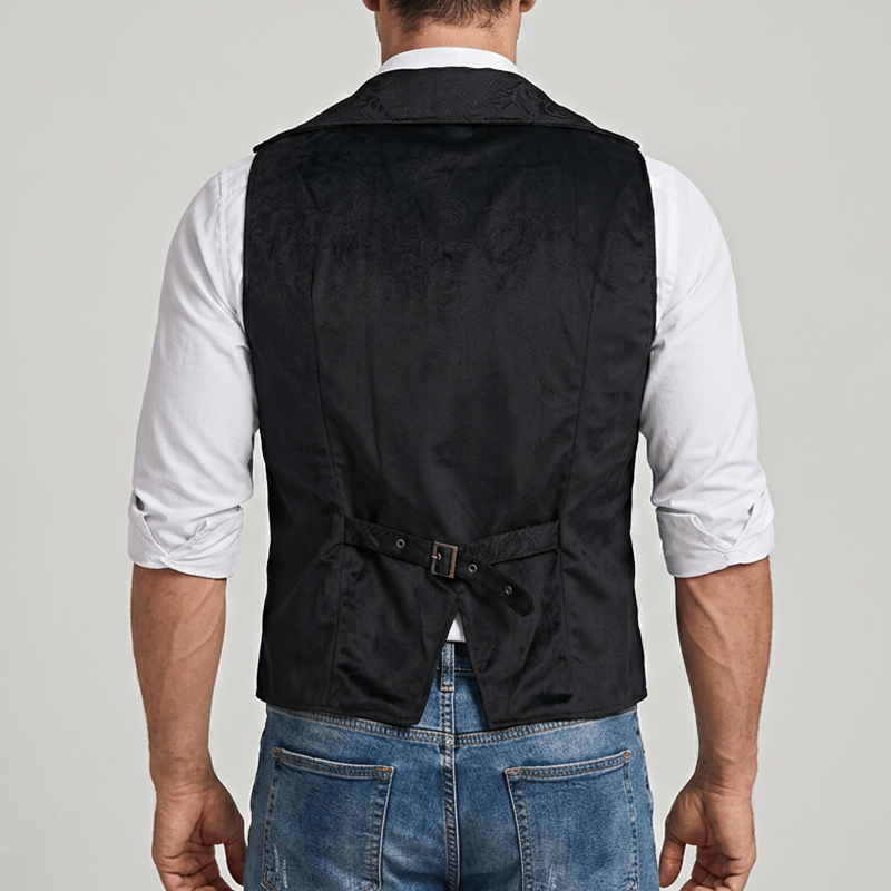Herren-Anzugweste im britischen Western-Stil für festliche Anlässe - image 2