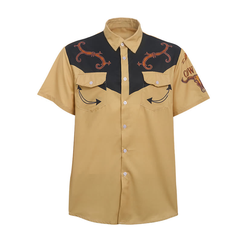 Freizeithemd im Ethno-Western-Cowboy-Stil für Herren - image 9