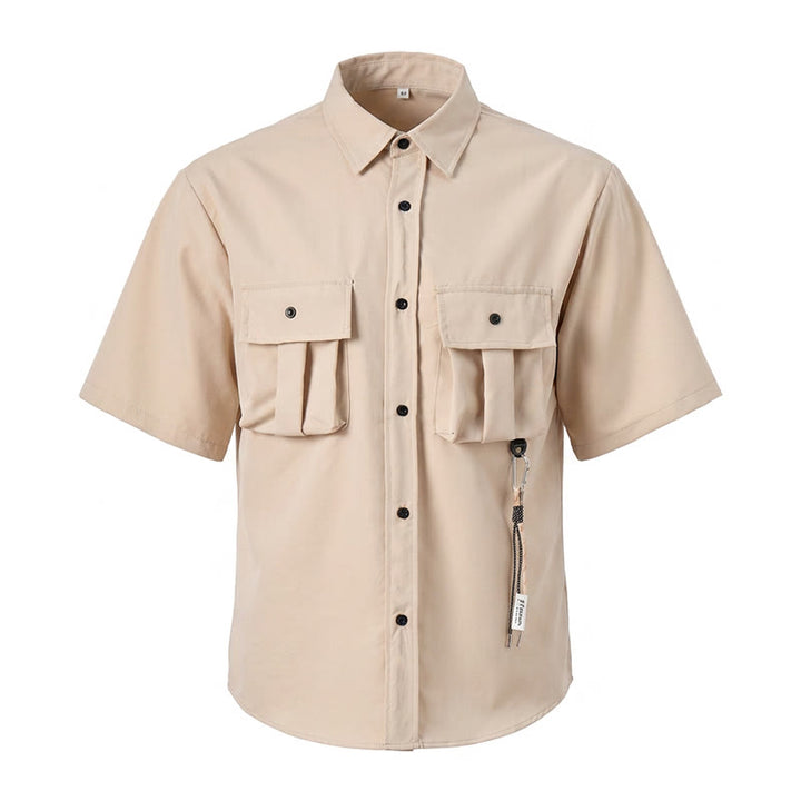 Oversized Utility Workwear Hemd für Herren mit abnehmbarem Riemen - image 9