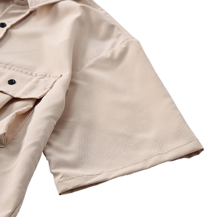 Oversized Utility Workwear Hemd für Herren mit abnehmbarem Riemen - image 8