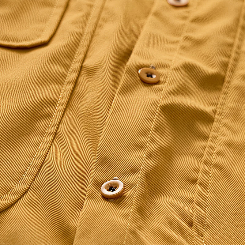 City Boy Herren-Arbeitshemd mit Retro-Label-Aufnäher - image 6
