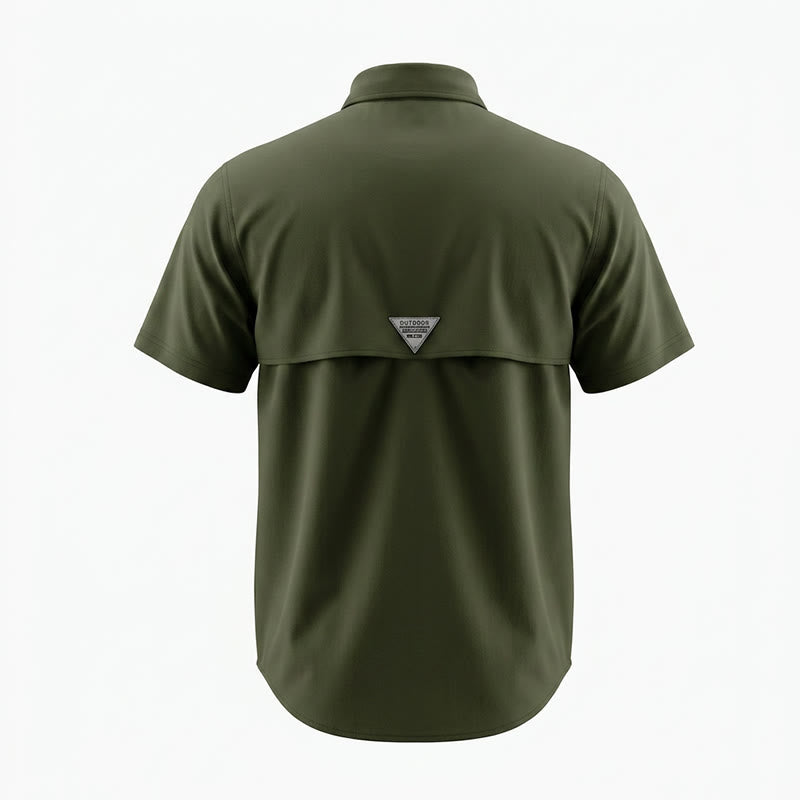 Sommerliches Outdoor-Arbeitshemd für Herren mit mehreren Taschen - image 13