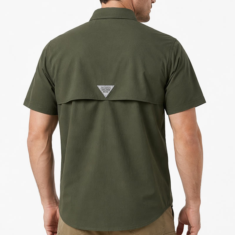Sommerliches Outdoor-Arbeitshemd für Herren mit mehreren Taschen - image 2