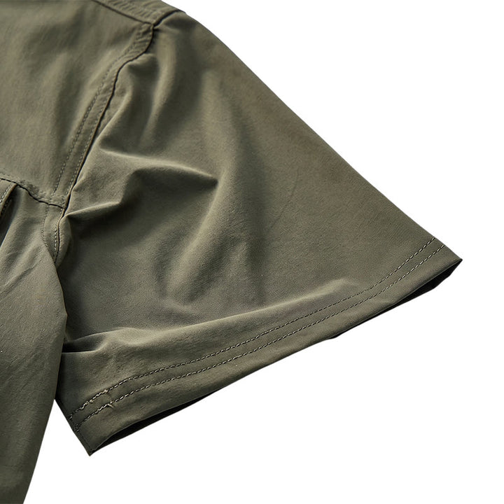 Sommerliches Outdoor-Arbeitshemd für Herren mit mehreren Taschen - image 11