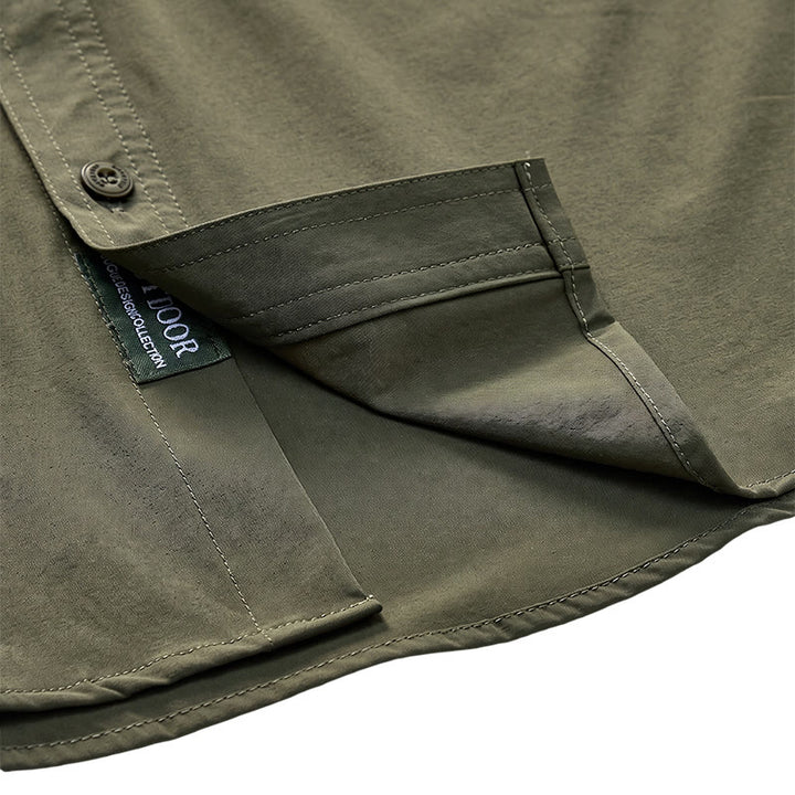 Sommerliches Outdoor-Arbeitshemd für Herren mit mehreren Taschen - image 9