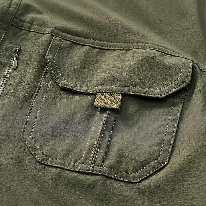 Sommerliches Outdoor-Arbeitshemd für Herren mit mehreren Taschen - image 10