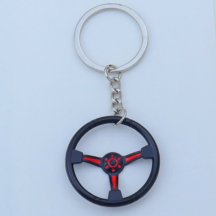 Mini-Schlüsselanhänger-Kollektion im modernen Autoteile-Design - Rotes Lenkrad - image 14