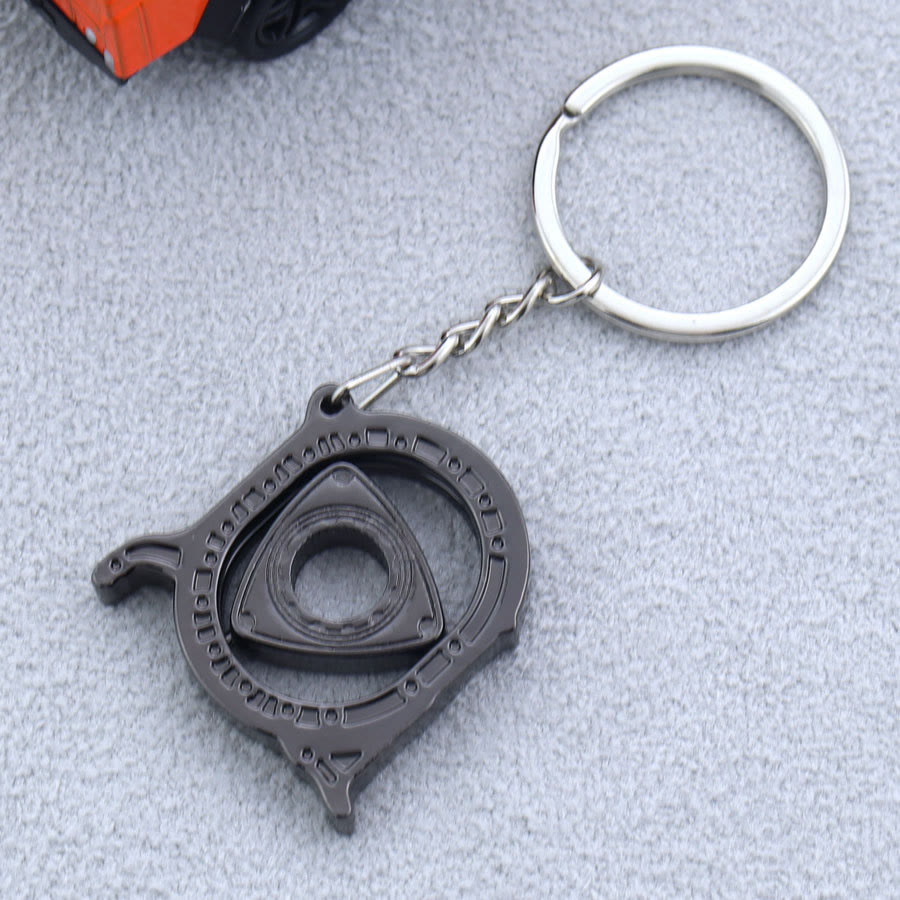 Mini-Schlüsselanhänger-Kollektion im modernen Autoteile-Design - Schwarzer integrierter Rotor - image 5