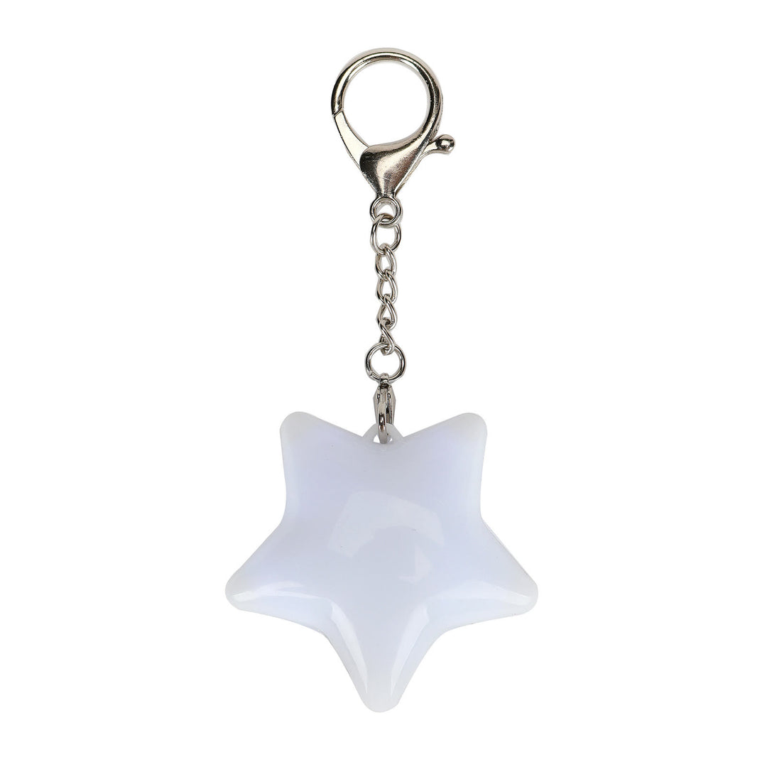 Tragbare LED-Taschenleuchte, wiederaufladbar, Schlüsselanhänger - Weißer Stern - image 9