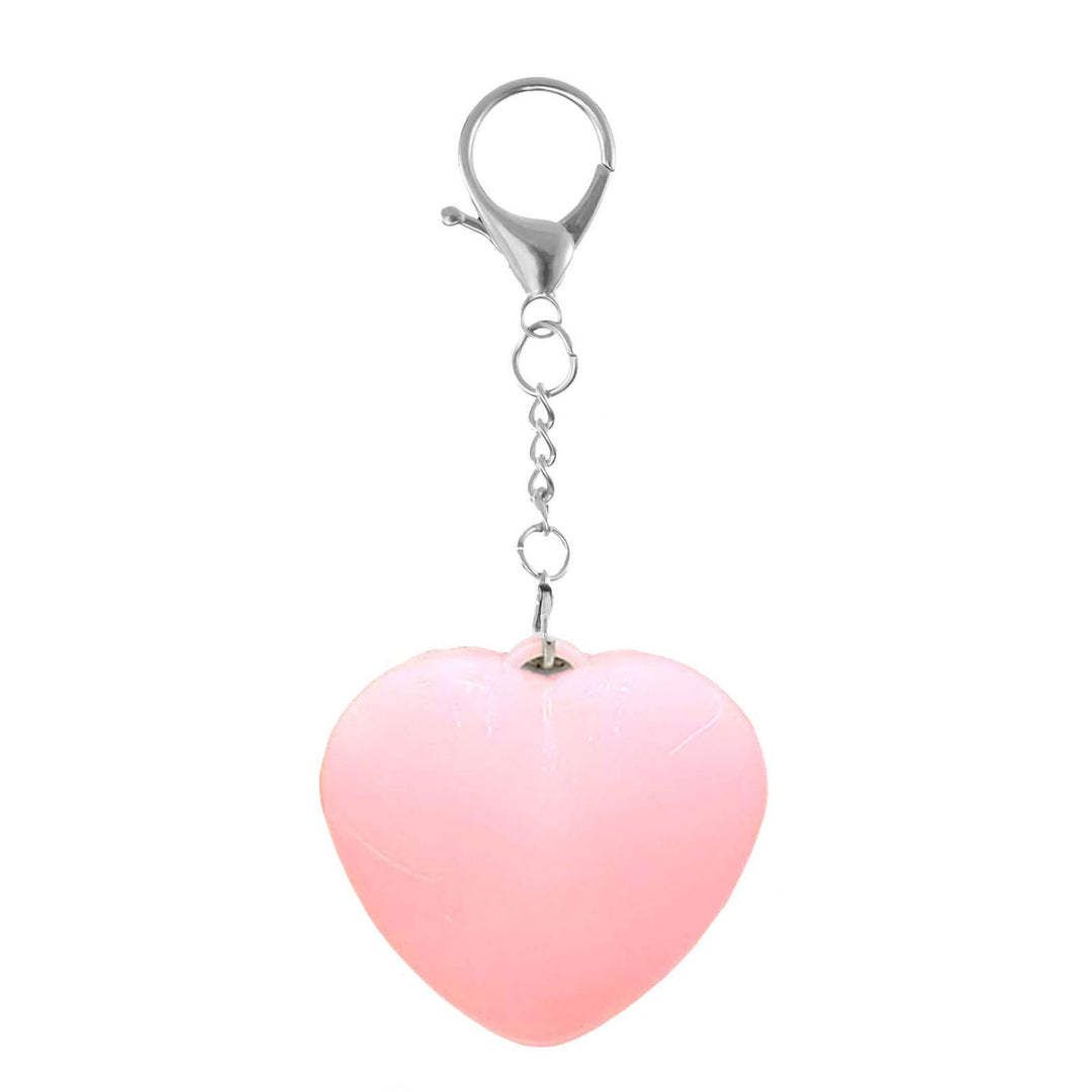 Tragbare LED-Taschenleuchte, wiederaufladbar, Schlüsselanhänger - Rosa Herz - image 4