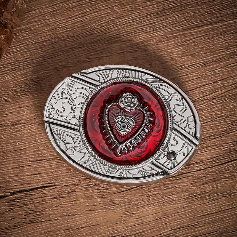 Crimson Sacred Heart DIY Verstecktes Klappmesser Schnalle Ledergürtel - image 9