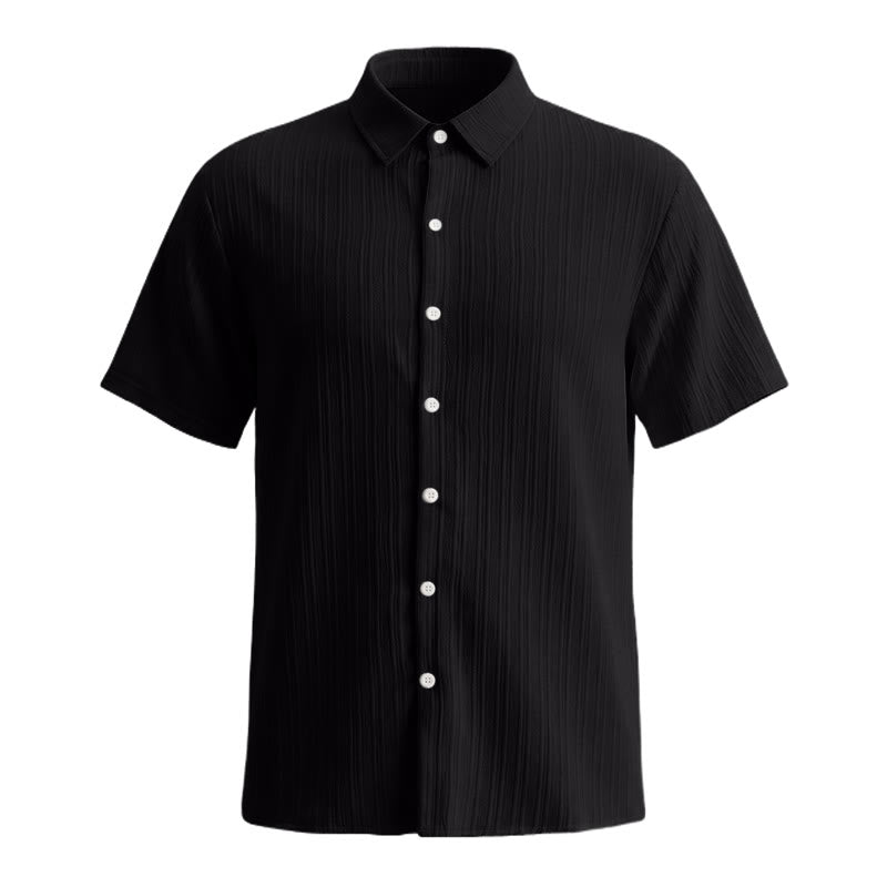 Herren-Freizeithemd aus Baumwoll-Leinen-Jacquard mit Streifenmuster - image 27