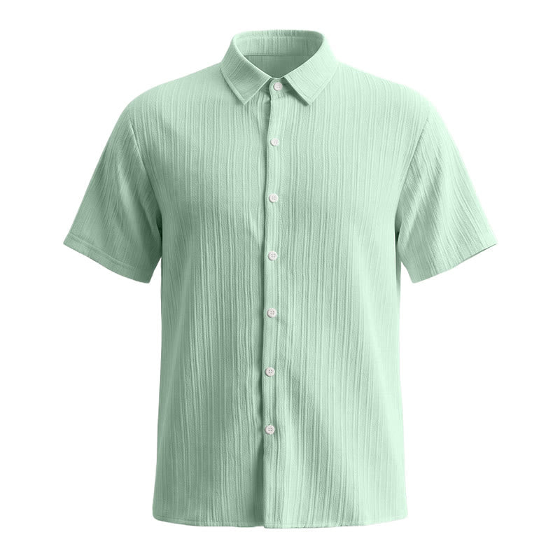 Herren-Freizeithemd aus Baumwoll-Leinen-Jacquard mit Streifenmuster - image 31