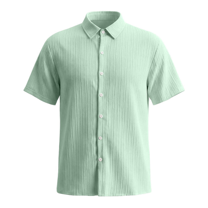 Herren-Freizeithemd aus Baumwoll-Leinen-Jacquard mit Streifenmuster - image 31