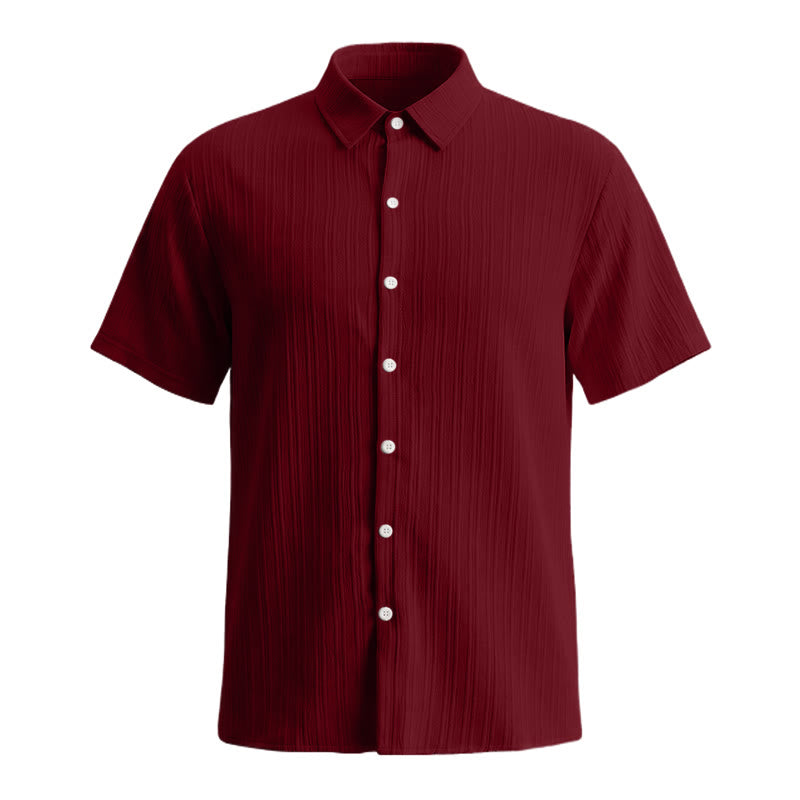 Herren-Freizeithemd aus Baumwoll-Leinen-Jacquard mit Streifenmuster - image 30