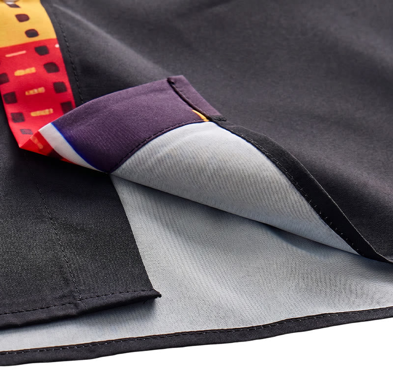 Festivalhemd für Herren mit ethnischem Patchwork-Print - image 13
