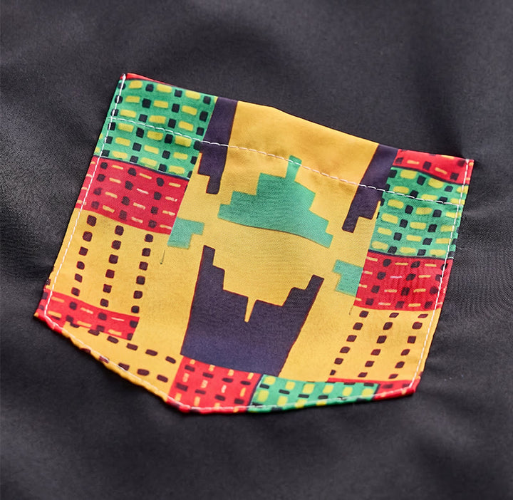 Festivalhemd für Herren mit ethnischem Patchwork-Print - image 12