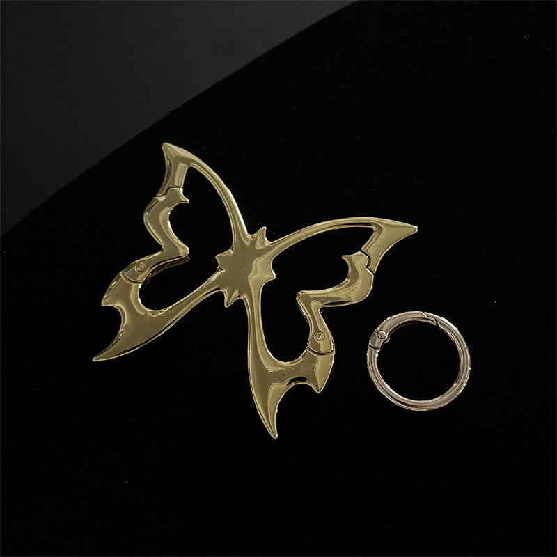Gothic-abstrakte Metall-Schlüsselanhänger-Kollektion für Camping - Goldener Schmetterling - image 5