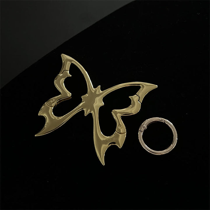 Gothic-abstrakte Metall-Schlüsselanhänger-Kollektion für Camping - Goldener Schmetterling - image 5